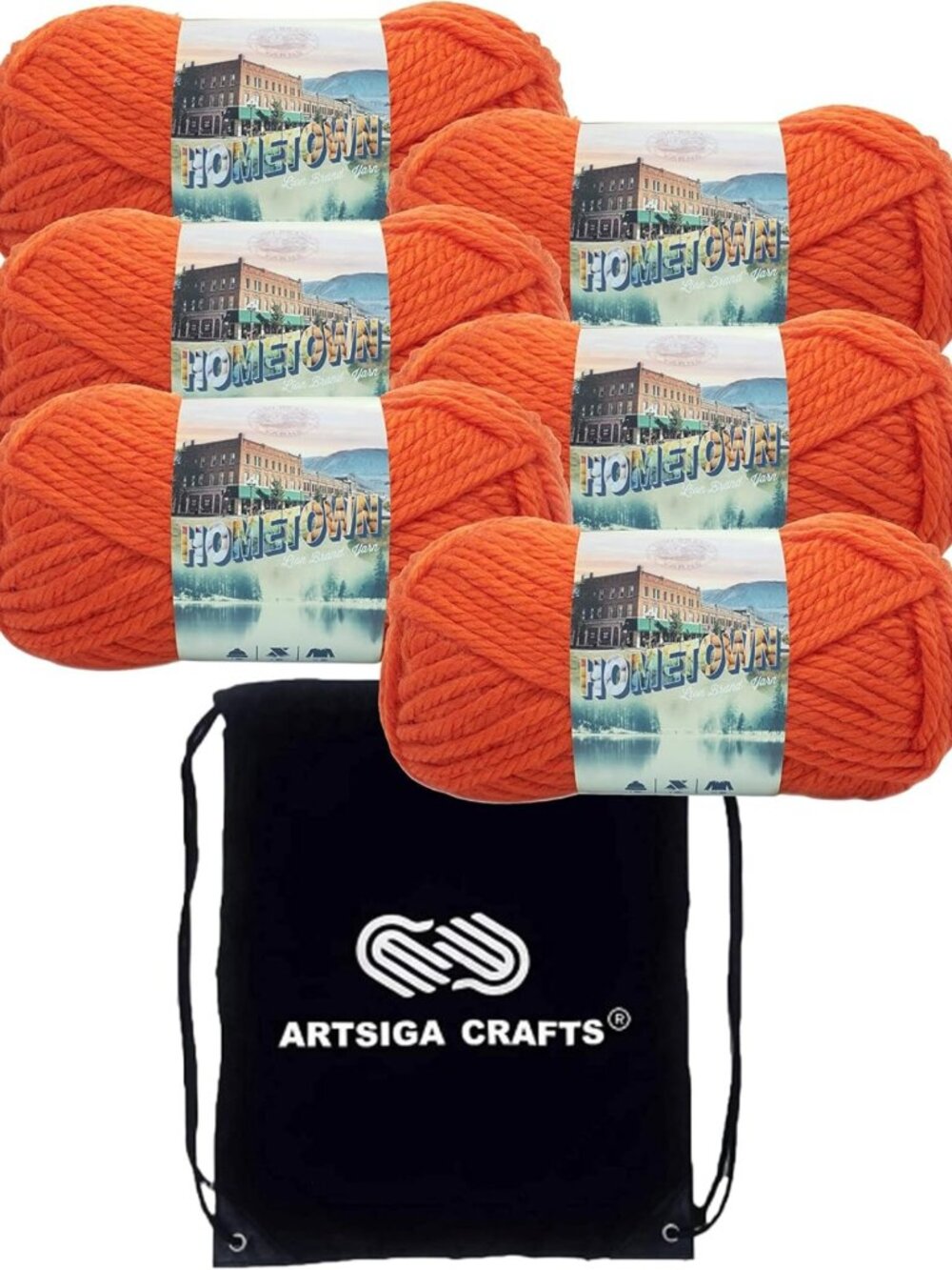 Cozy Syracuse Orange Yarn - Soft, Durable, Perfect for Knitting & Crocheting